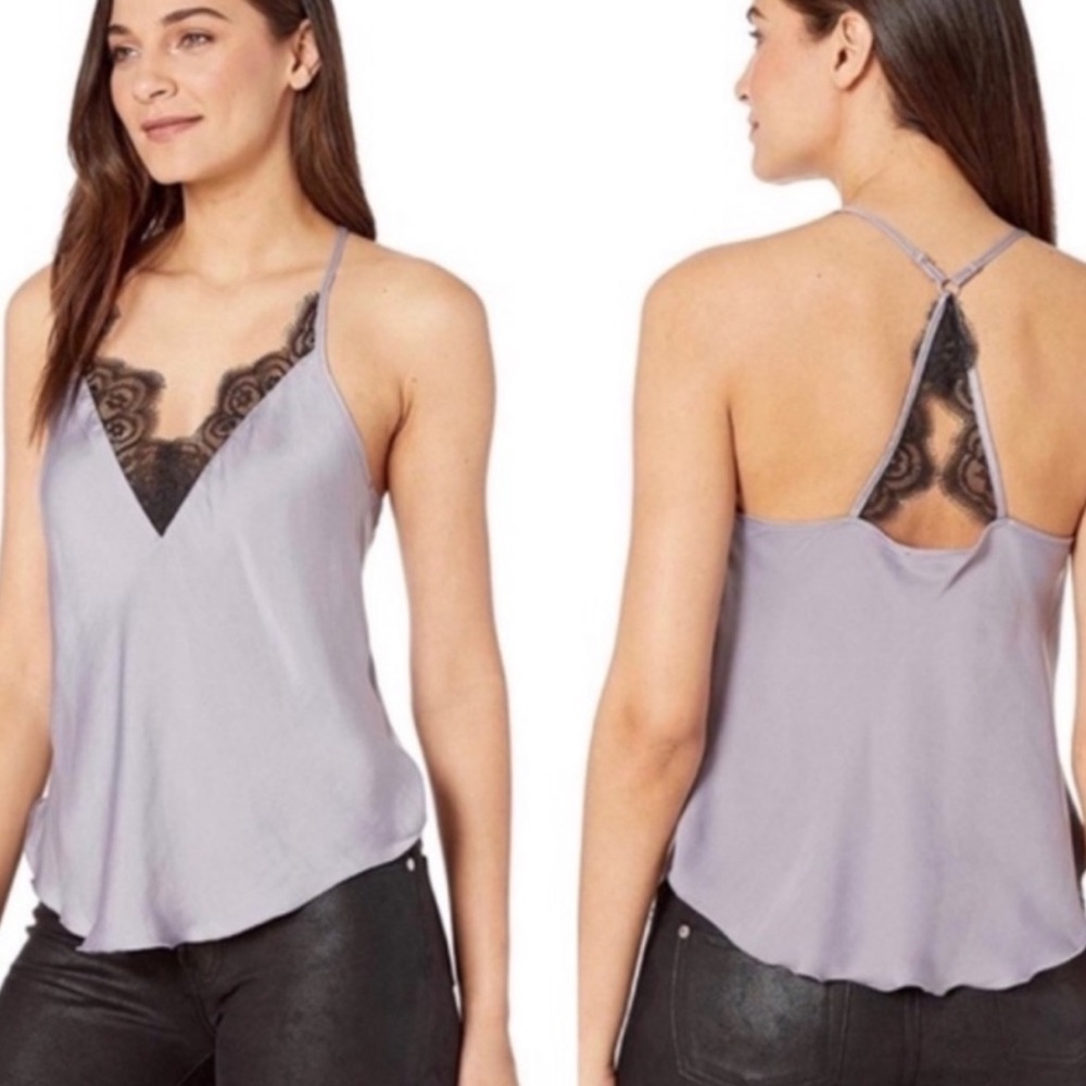 NWT Intimately Free People Silver Mauve Starlight Lace Camisole
